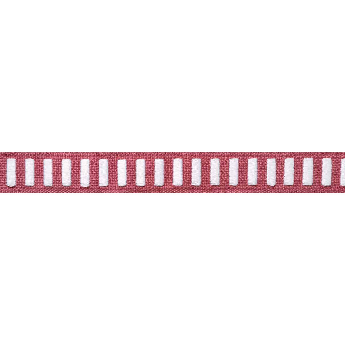 Thibaut Dash Tape White On Peony Trim