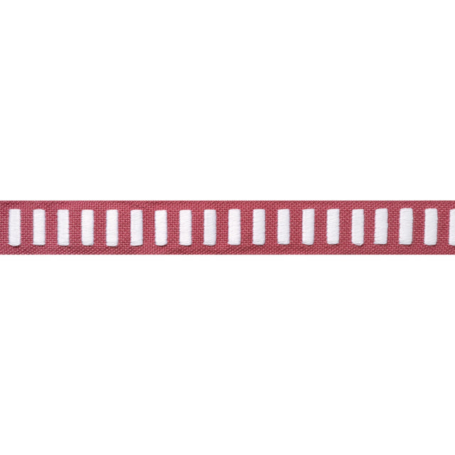 Thibaut Dash Tape White On Peony Trim