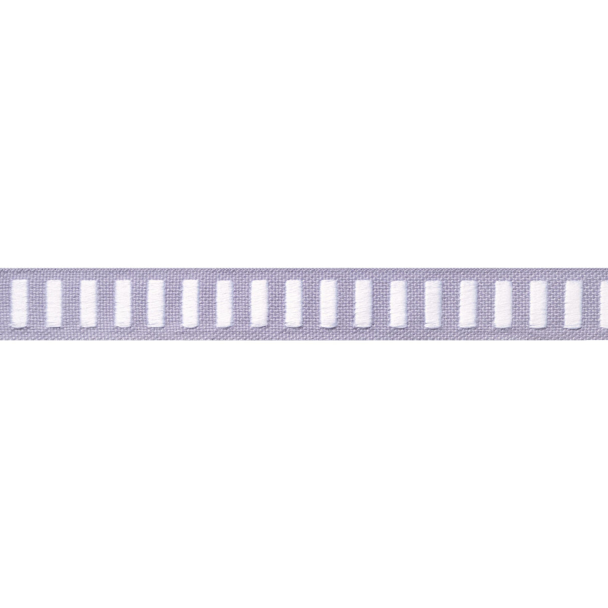 Thibaut Dash Tape White On Lilac Trim