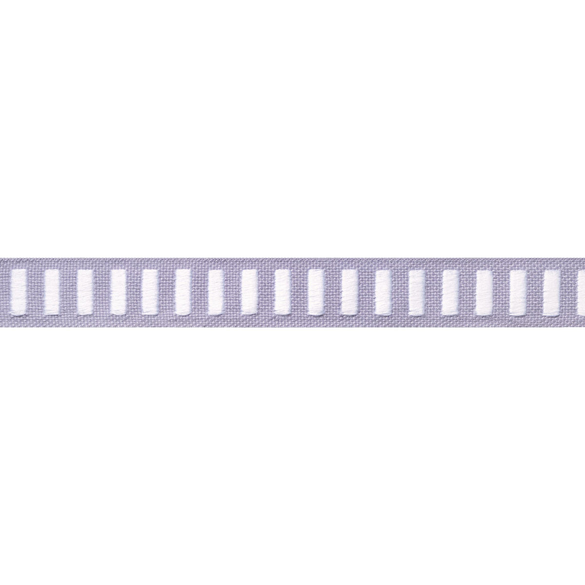 Thibaut Dash Tape White On Lilac Trim