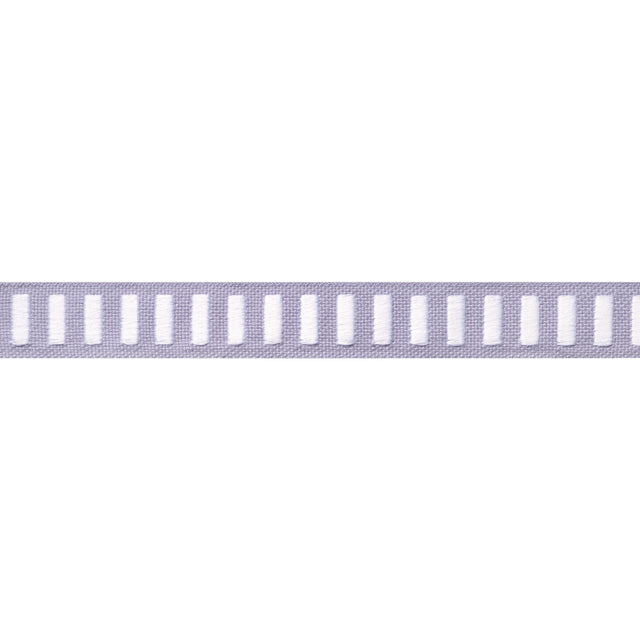 Thibaut Dash Tape White On Lilac Trim