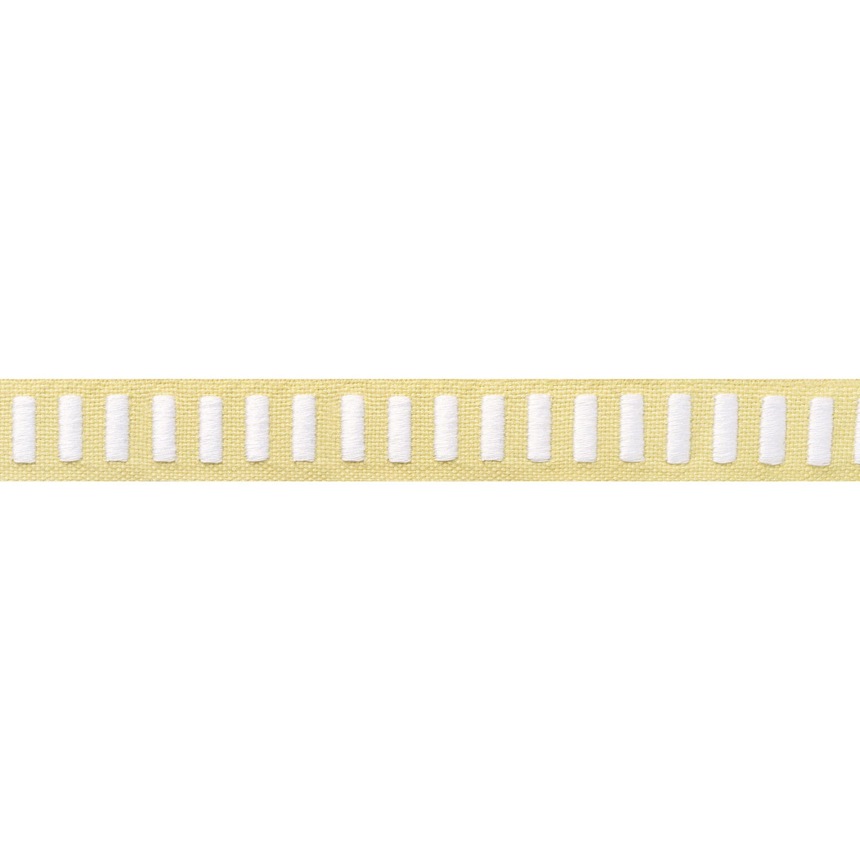 Thibaut Dash Tape White On Sunshine Trim