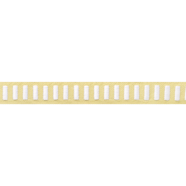 Thibaut Dash Tape White On Sunshine Trim