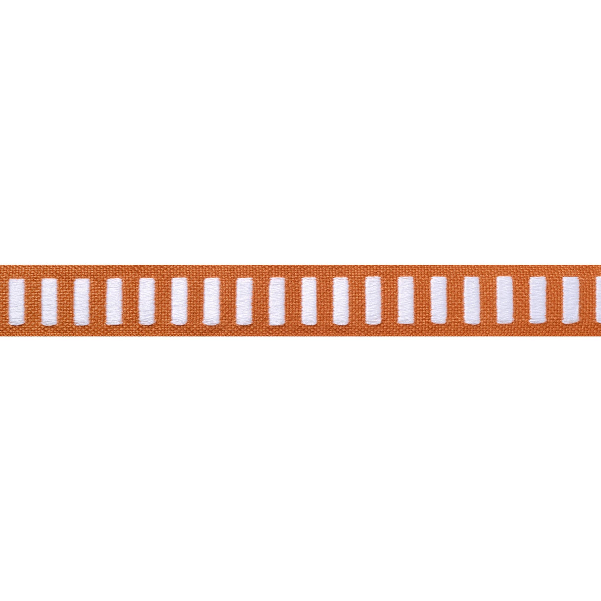 Thibaut Dash Tape White On Mandarin Trim