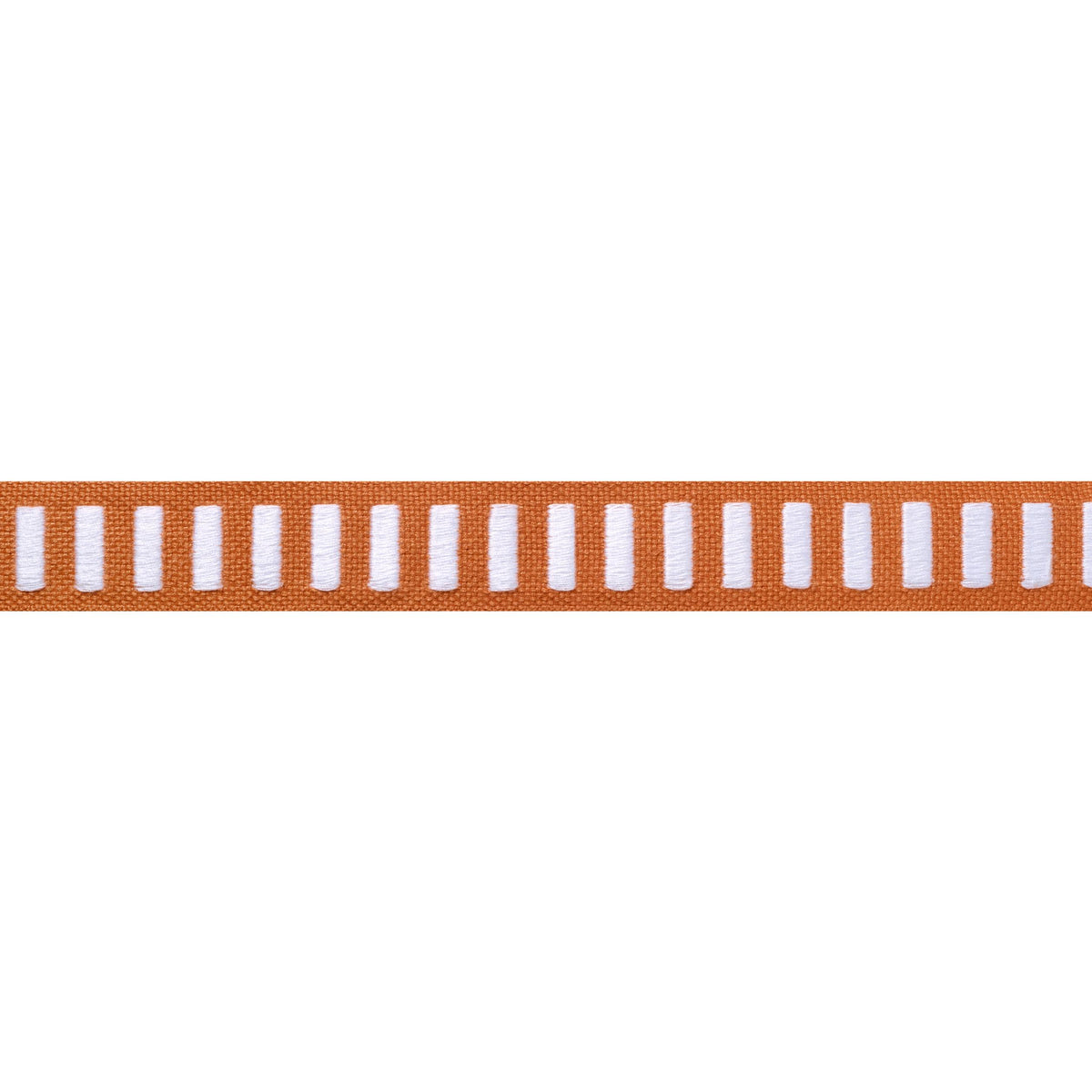 Thibaut Dash Tape White On Mandarin Trim