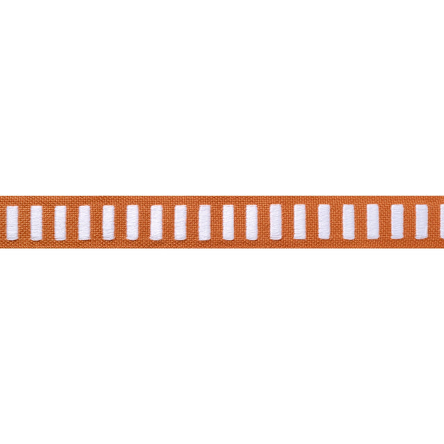 Thibaut Dash Tape White On Mandarin Trim