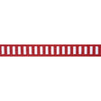 Thibaut Dash Tape White On Berry Trim