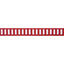 Thibaut Dash Tape White On Berry Trim