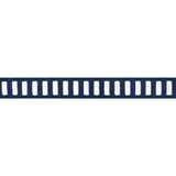 Thibaut Dash Tape White On Navy Trim