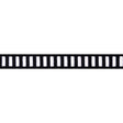 Thibaut Dash Tape White On Onyx Trim