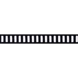 Thibaut Dash Tape White On Onyx Trim