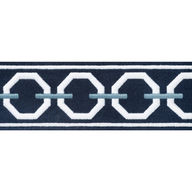 Thibaut Katonah Tape Navy And Sky Trim