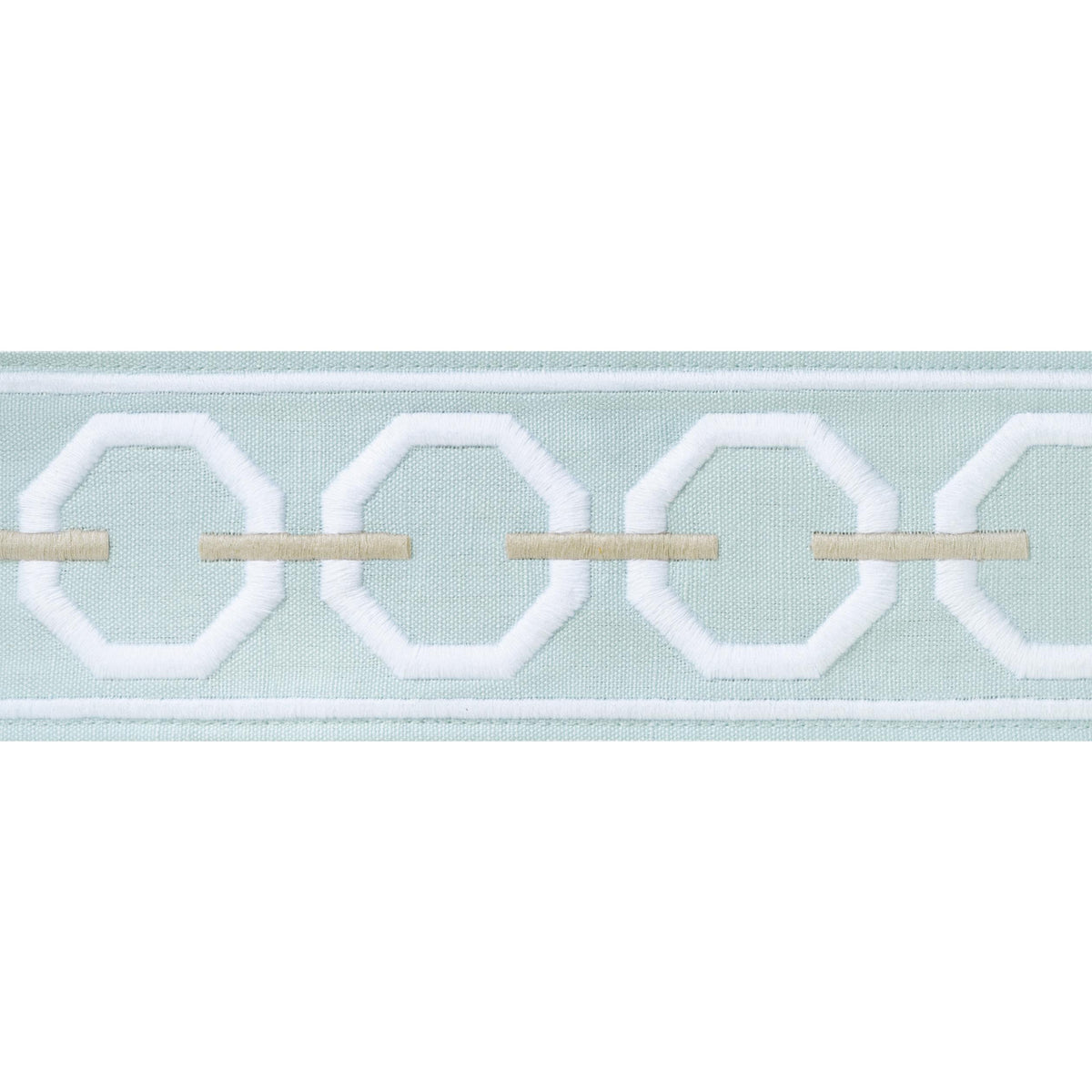 Thibaut Katonah Tape Mist And Linen Trim