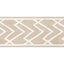 Thibaut Summit Applique Tape White On Linen Trim