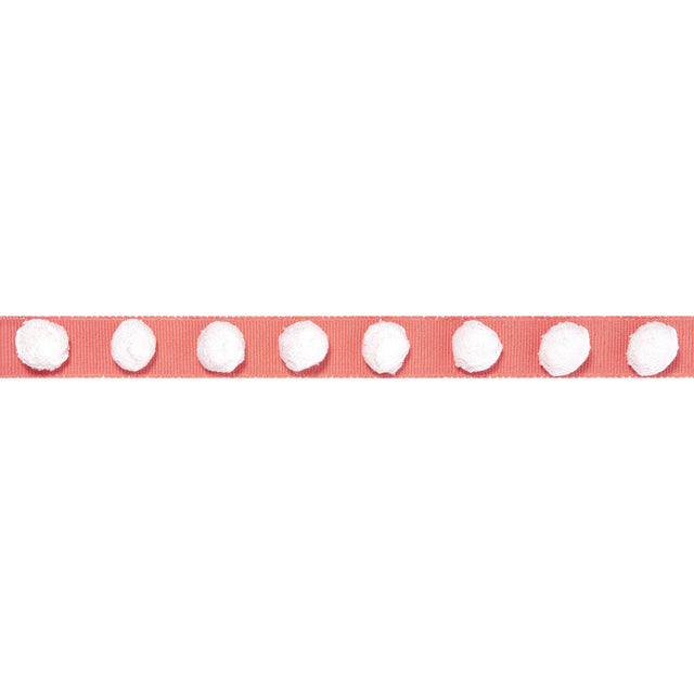 Thibaut Pom Pom Tape Coral Trim
