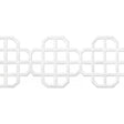 Thibaut Fret Applique Snow White Trim