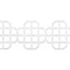 Thibaut Fret Applique Snow White Trim