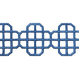 Thibaut Fret Applique Bermuda Trim