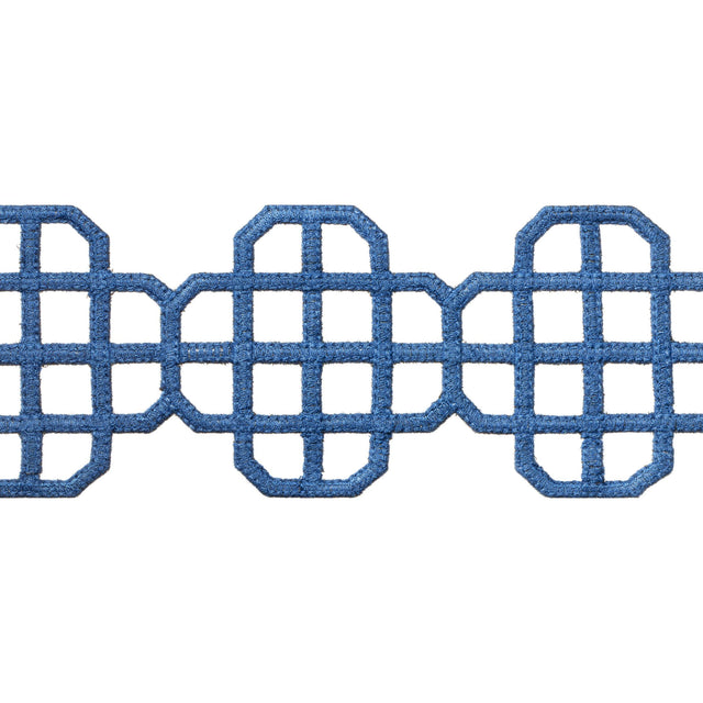 Thibaut Fret Applique Bermuda Trim