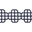 Thibaut Fret Applique Navy Trim
