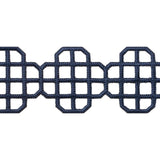 Thibaut Fret Applique Navy Trim