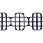 Thibaut Fret Applique Navy Trim
