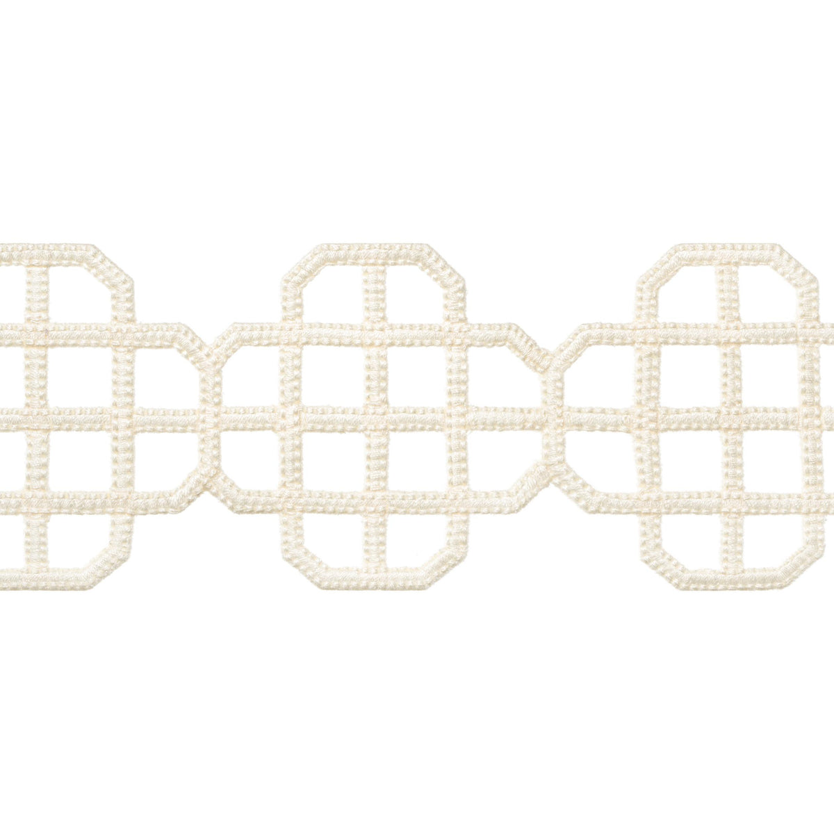 Thibaut Fret Applique Ivory Trim