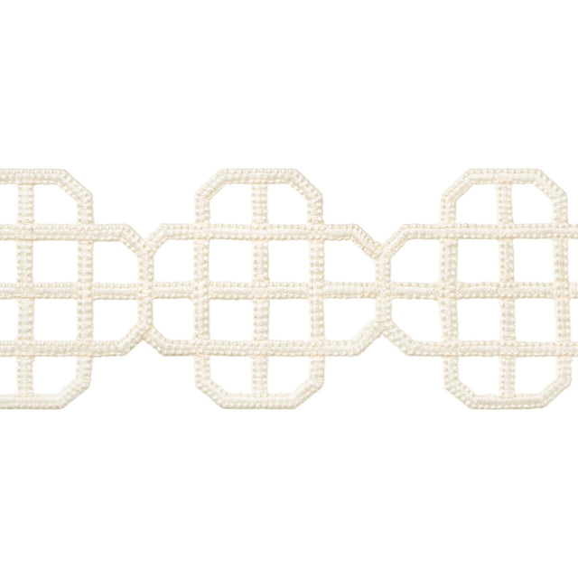 Thibaut Fret Applique Ivory Trim