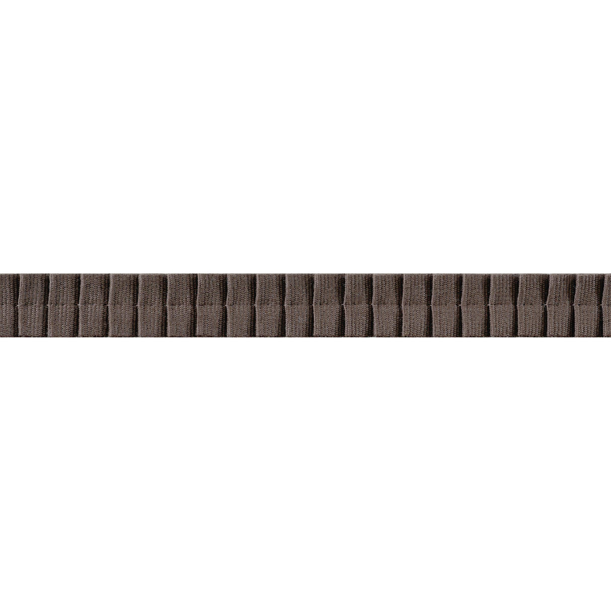 Thibaut Pleated Tape Chocolate Trim