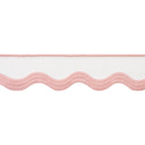 Thibaut Wave Tape Blush On White Trim