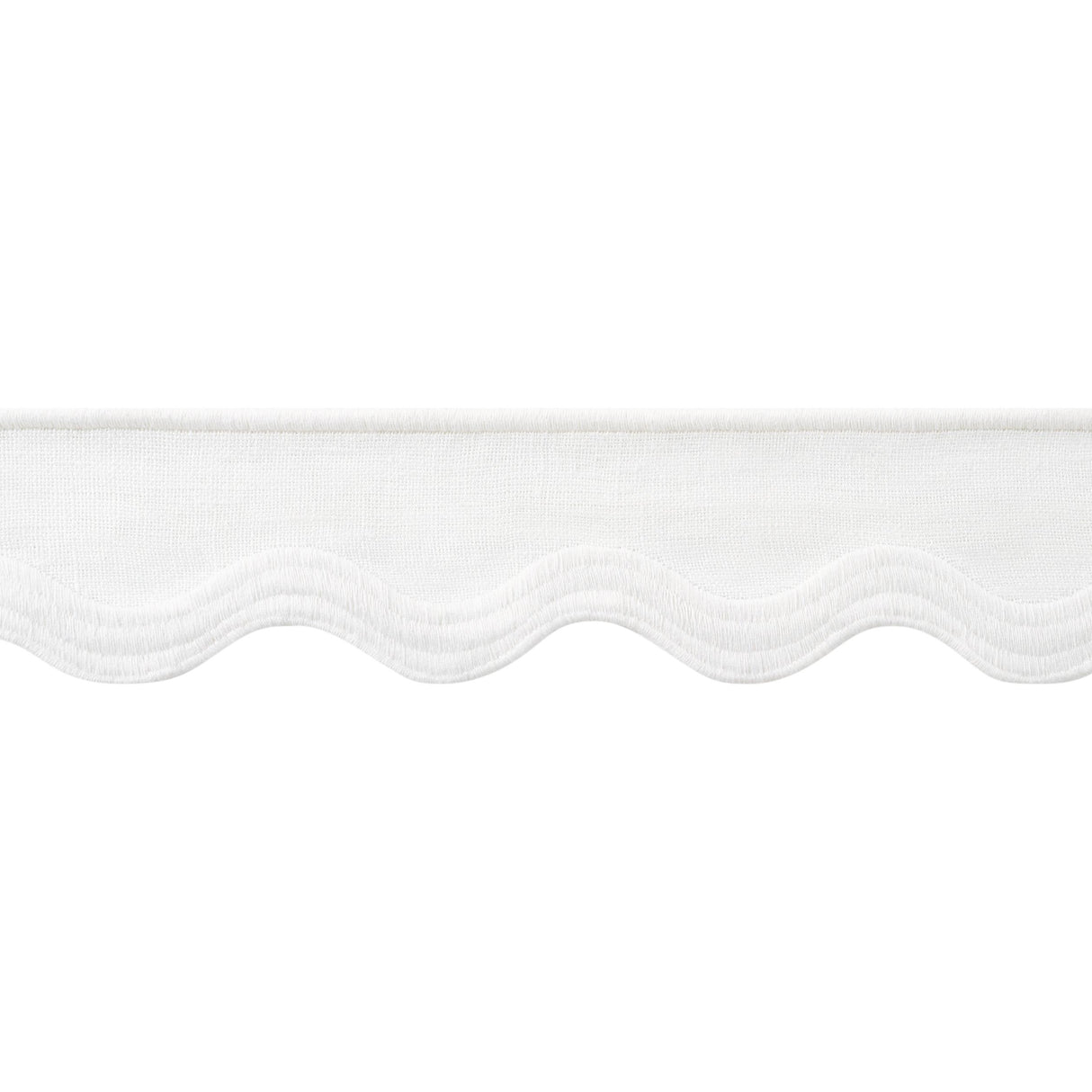 Thibaut Wave Tape White On White Trim
