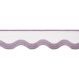 Thibaut Wave Tape Lilac On White Trim