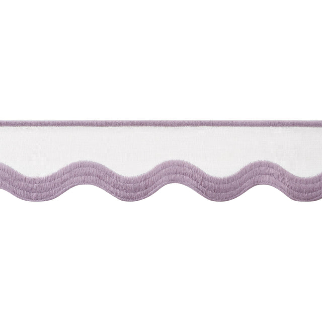 Thibaut Wave Tape Lilac On White Trim