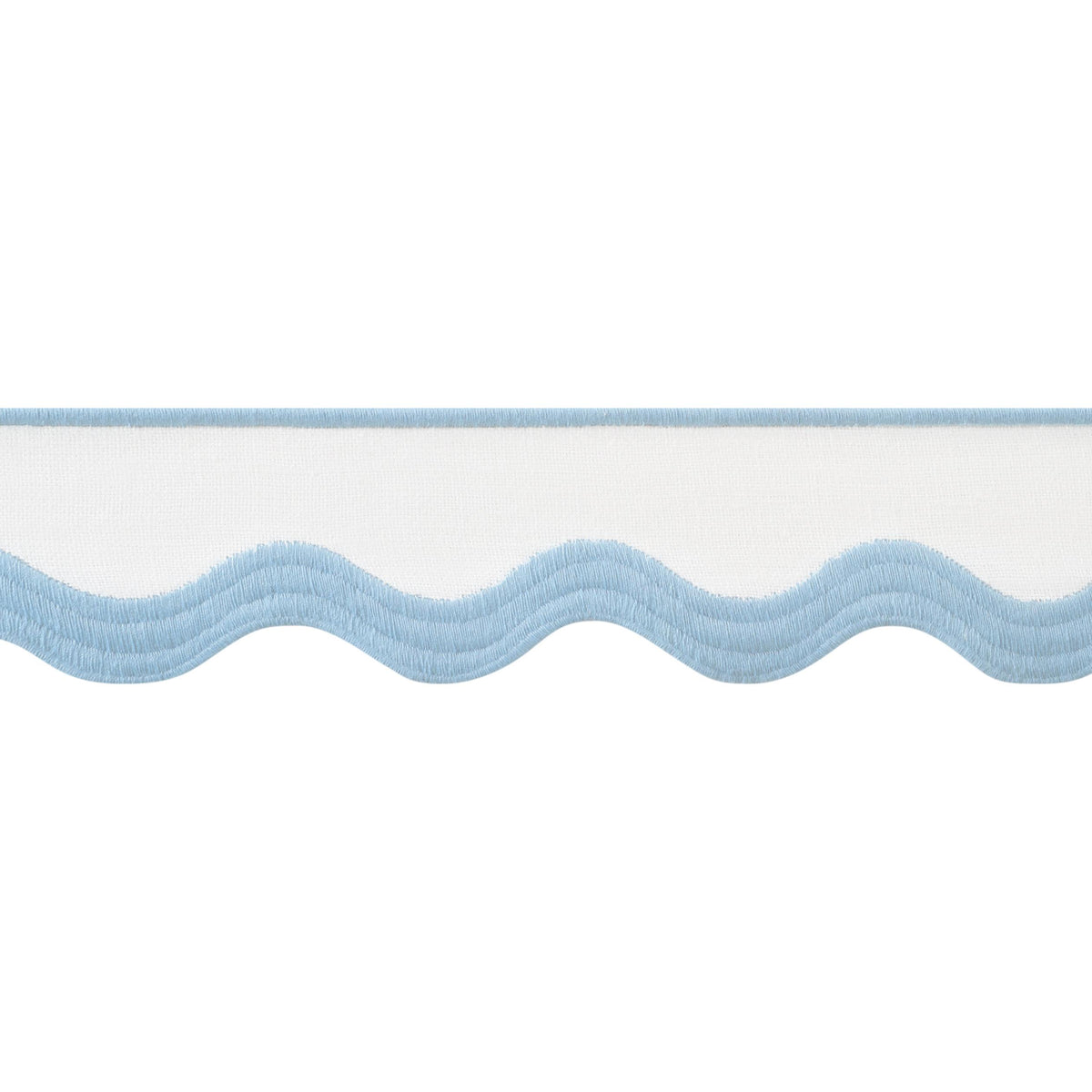 Thibaut Wave Tape Powder On White Trim