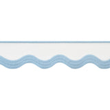 Thibaut Wave Tape Powder On White Trim