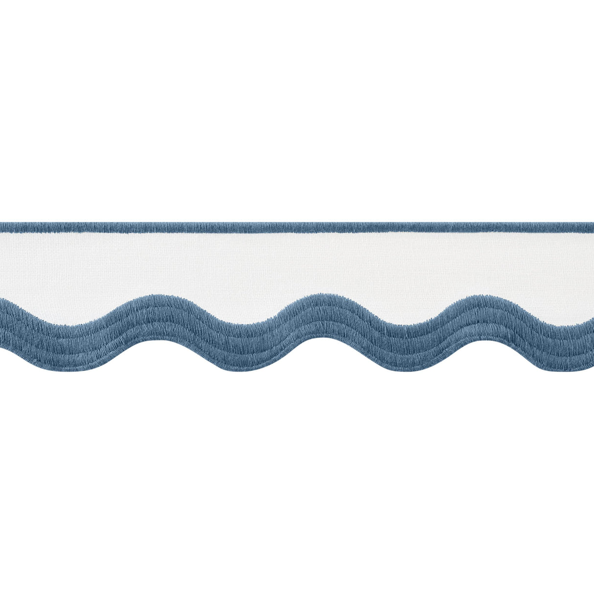 Thibaut Wave Tape Bermuda On White Trim