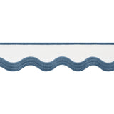 Thibaut Wave Tape Bermuda On White Trim