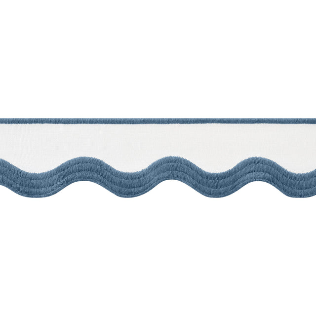 Thibaut Wave Tape Bermuda On White Trim