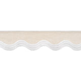 Thibaut Wave Tape White On Linen Trim