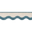 Thibaut Wave Tape Peacock On Linen Trim