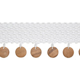 Thibaut Bali Bead Snow White Trim