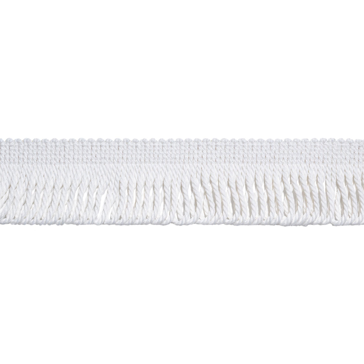 Thibaut Hula Fringe Snow White Trim