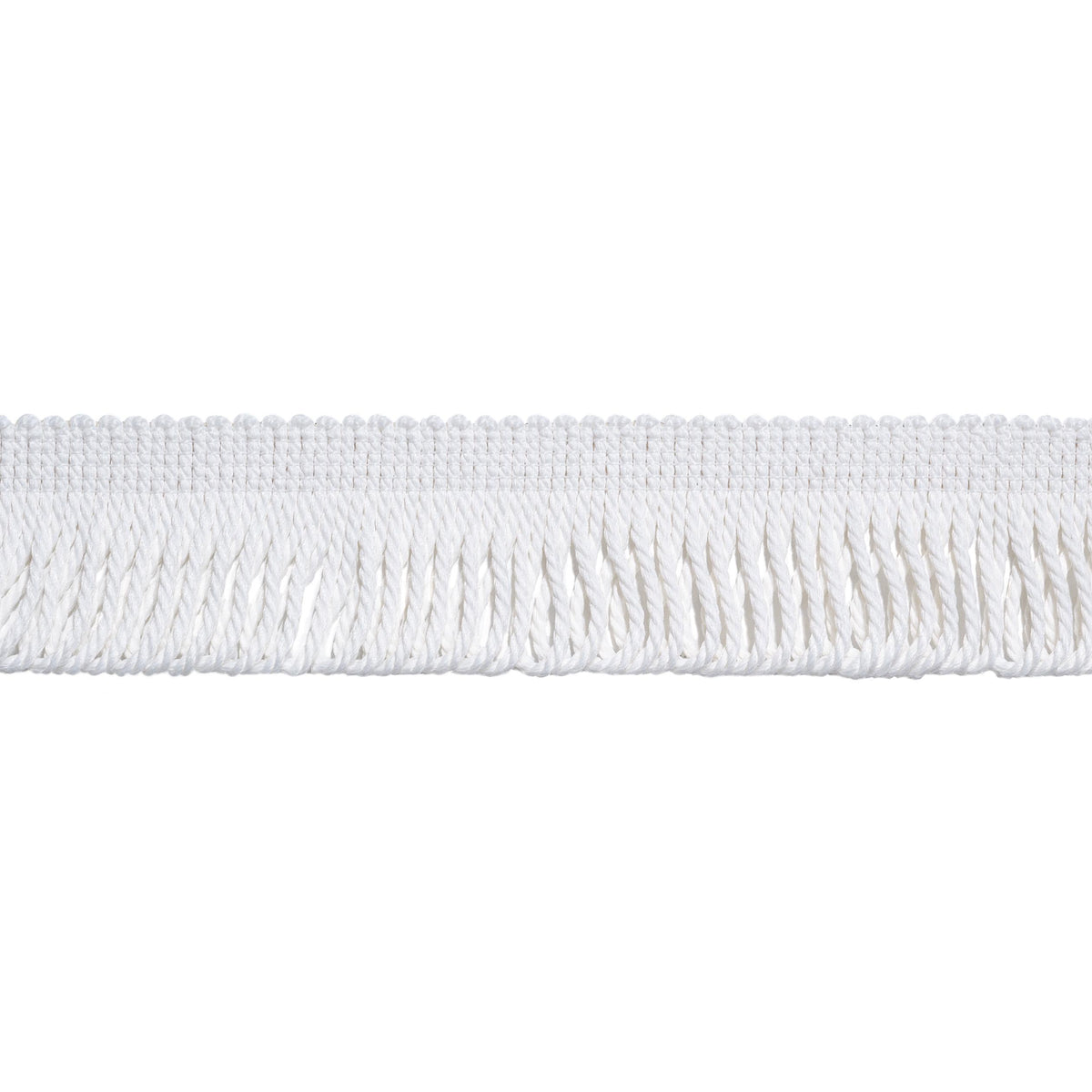 Thibaut Hula Fringe Snow White Trim