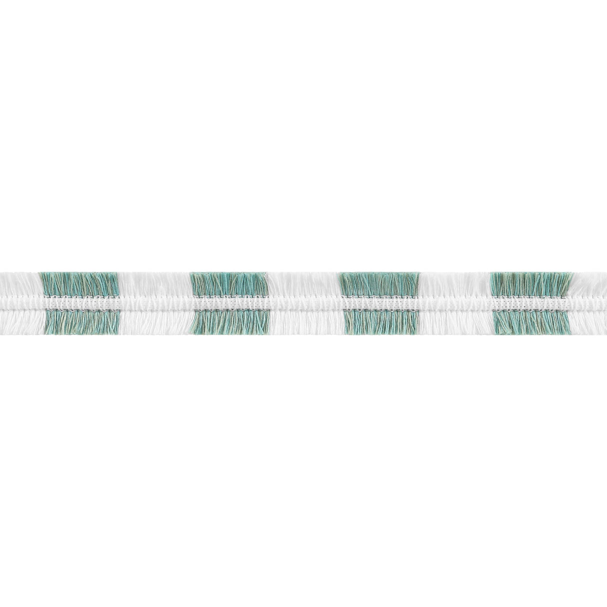 Thibaut Easton Fringe Seafoam Trim