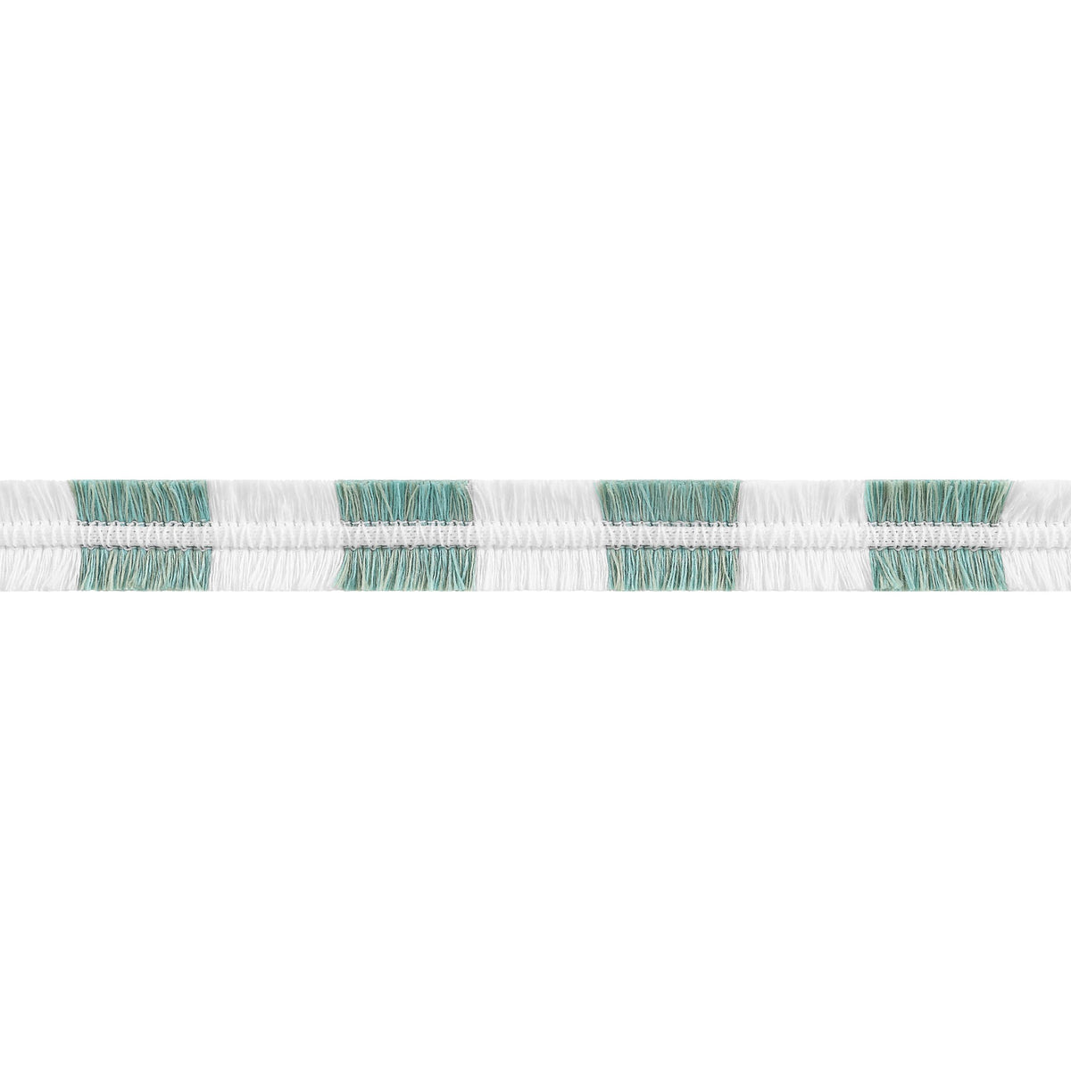 Thibaut Easton Fringe Seafoam Trim