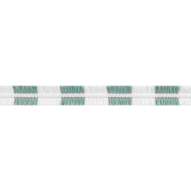 Thibaut Easton Fringe Seafoam Trim