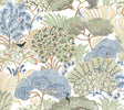 York Wallcoverings Everbloom Forest Butter Botanical Peel + Stick Wallpaper