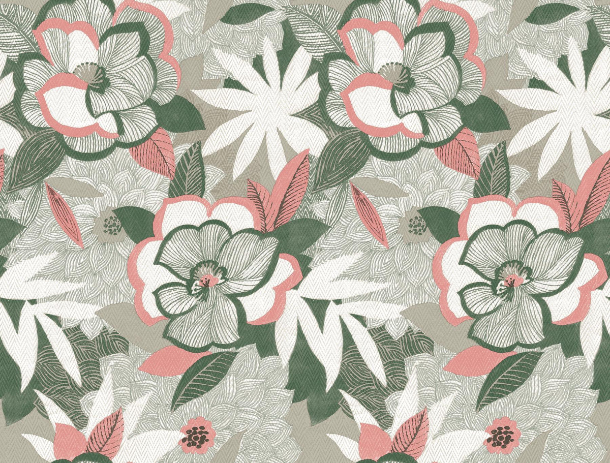York Wallcoverings Fantasium Coral Floral Peel + Stick Wallpaper