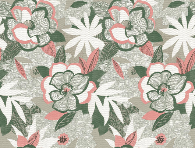 York Wallcoverings Fantasium Coral Floral Peel + Stick Wallpaper