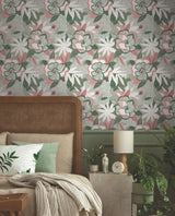 York Wallcoverings Fantasium Coral Floral Peel + Stick Wallpaper
